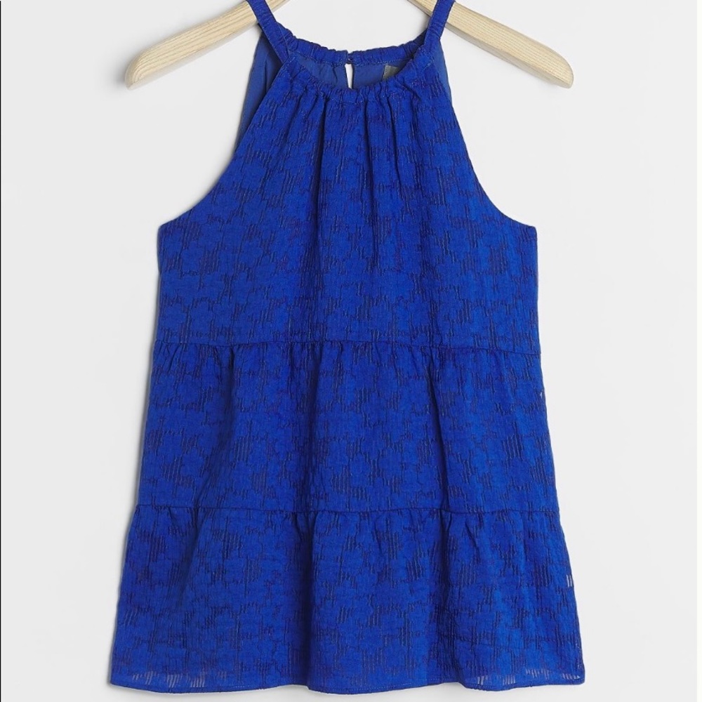 Blue Sleeveless Women's Top